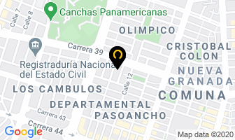 Mapa de Servel Aires Acondicionados en Cali