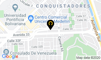 Mapa de Servi-gas en Medellín