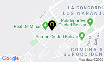 Mapa de Servibact en Bucaramanga