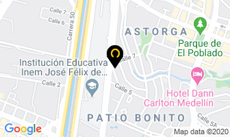 Mapa de Servicar Las Vegas en Medellín