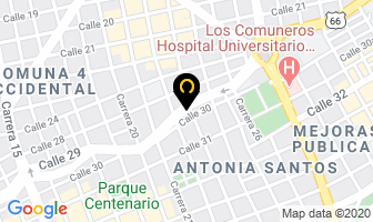 Mapa de Servicar´s La 23 en Bucaramanga