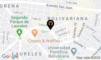 Mapa de Servicentro Esso Laureles en Medellín