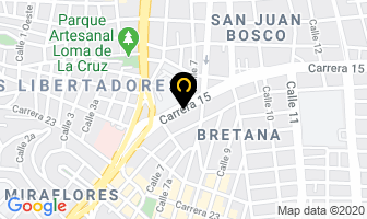 Mapa de Servicio Automotriz Santana en Cali