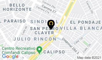 Mapa de Servicio Automotriz Shalom en Cali