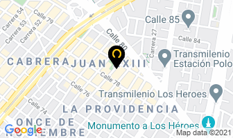 Mapa de Servicio De Clutch en Bogotá D.C