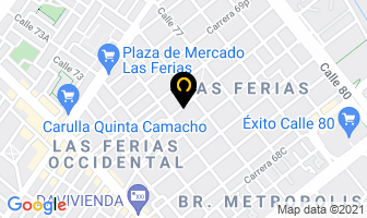 Mapa de Servicio De Mercadeo Textil Ltda. en Bogotá D.C
