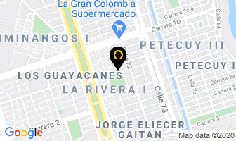 Mapa de Servicio De Televisión Alvaro Mahecha en Cali