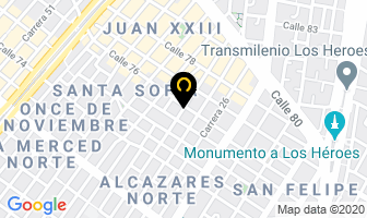 Mapa de Servicio Eléctrico Automotriz en Bogotá D.C