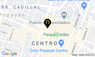 Mapa de Servicio Integral De Servicio Obligatorio Sis Ltda en Popayán