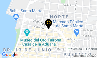 Mapa de Servicio Mabe en Santa Marta