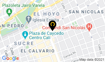 Mapa de Servicio Técnico Comunicaciones Vitricell en Cali
