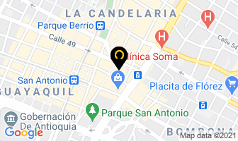 Mapa de Servicio Técnico Refriaires en Medellín