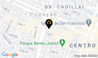 Mapa de Servicios De Tránsito Los Coches en Popayán