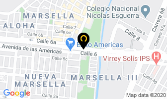 Mapa de Servicios Diagnósticoser J. Vargas Ltda. en Bogotá D.C