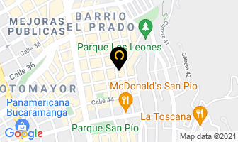 Mapa de Servicios Turisticos Integrales en Bucaramanga