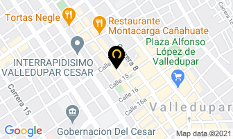 Mapa de Servicios Y Suministros Teos en Valledupar