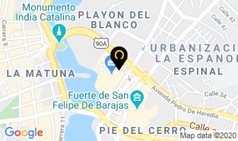 Mapa de Servientrega -Efecty Sao Codigo 900150 en Cartagena