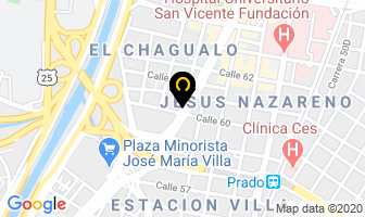 Mapa de Servillantas La 57 en Medellín