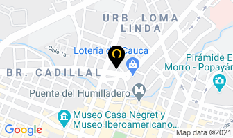 Mapa de Servindustriales Del Cauca en Popayán