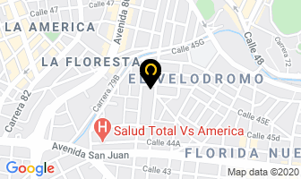 Mapa de Servisanar en Medellín
