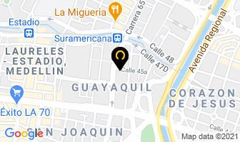 Mapa de Serviteca Centro Punto en Medellín