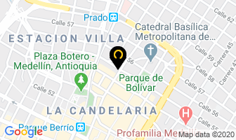 Mapa de Servitel La 50 en Medellín