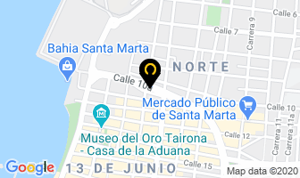 Mapa de Servitranscaribe Ltda. en Santa Marta