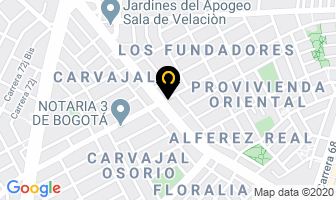 Mapa de Servitránsito en Bogotá D.C