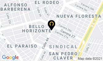 Mapa de Shanghay Oriental en Cali