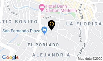 Mapa de Sierra Pieles en Medellín