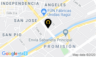 Mapa de Sierras Y Equipos S.a. en Itaguí