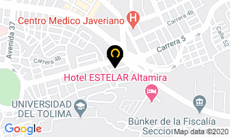 Mapa de Silueta Light en Ibagué
