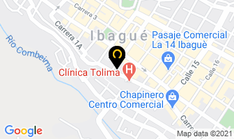 Mapa de Silueta Natural en Ibagué