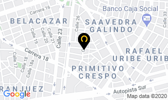 Mapa de Sindtec Colombia Sas en Cali