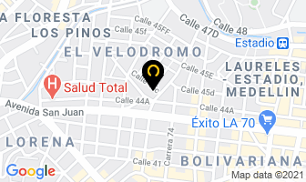 Mapa de Sinec Ltda. en Medellín