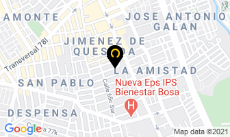 Mapa de Sistema Modular en Bogotá D.C