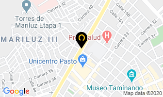 Mapa de Sistemas Virtuales Zona Andina Ltda en Pasto