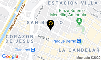 Mapa de Siteco Ltda. en Medellín