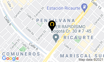 Mapa de Skl Envios E.u en Bogotá D.C