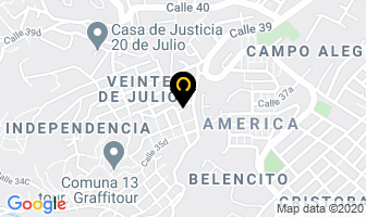 Mapa de Skytex en Medellín