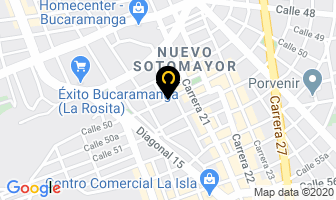 Mapa de Snacks Distribuciones en Bucaramanga