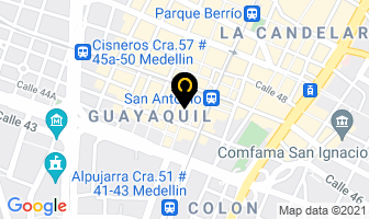 Mapa de Sociedad Central De Bello en Medellín