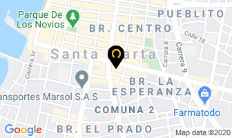 Mapa de Sol Peluquería en Santa Marta