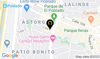 Mapa de Sólido Desarrollo Inmobiliario en Medellín