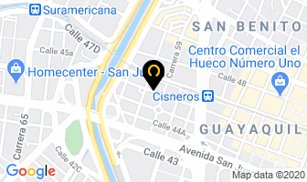 Mapa de Solo Turbos Ltda. en Medellín