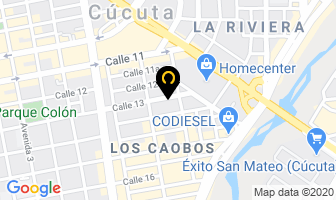 Mapa de Solweb - Soluciones Web en Cúcuta