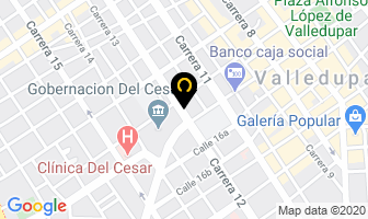 Mapa de Sonría Clínicas Dentales en Valledupar