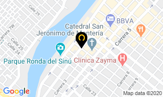 Mapa de Sonría Clínicas Dentales en Montería