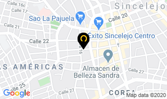 Mapa de Sonría Clínicas Dentales en Sincelejo