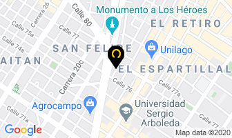 Mapa de Sonrisa Latina en Bogotá D.C